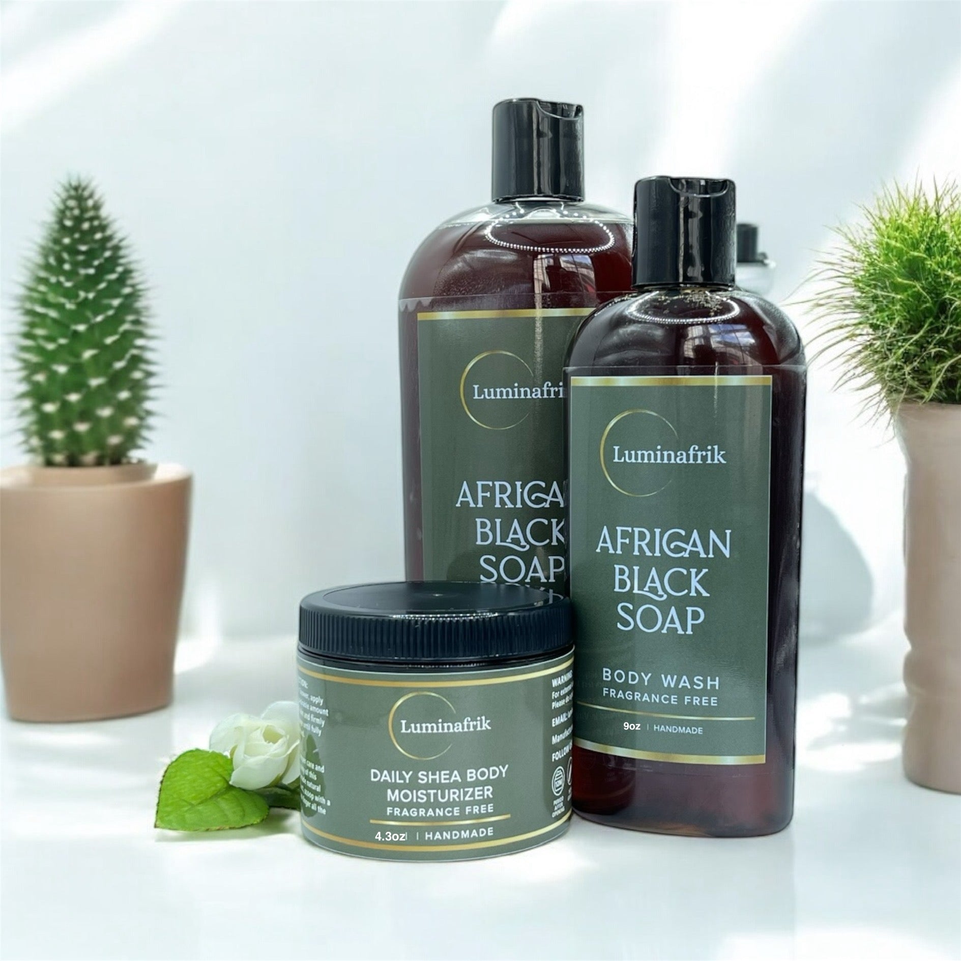 African Black Soap Body Wash - LUMINAFRIK
