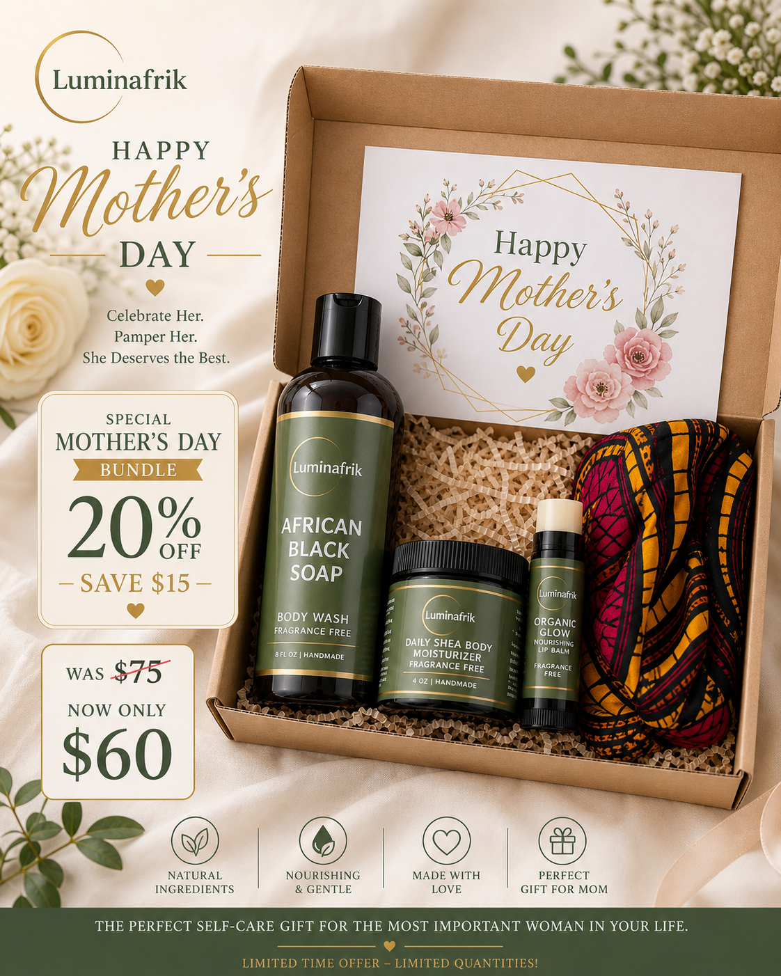 Luminafrik Mother’s Day Self-Care Bundle