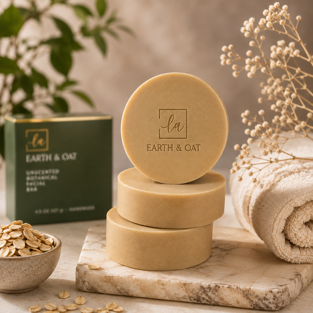 Earth & Oat Botanical Facial Bar Soap